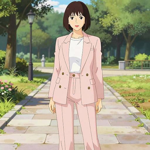 Modern Power Dress in Pastel Pink