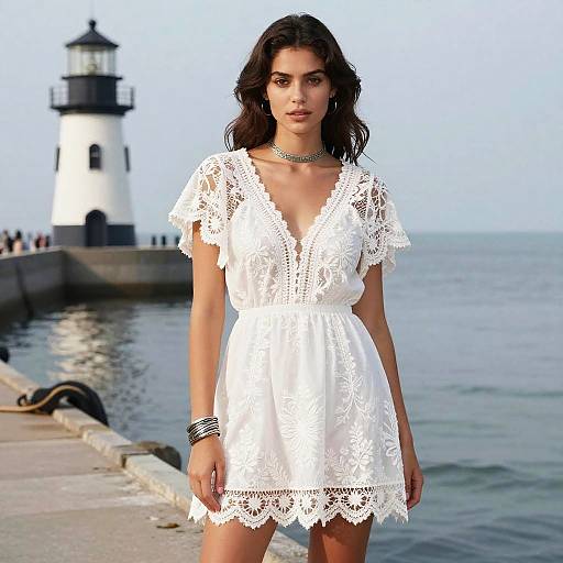 Bohemian Chic Woman by Lighthouse