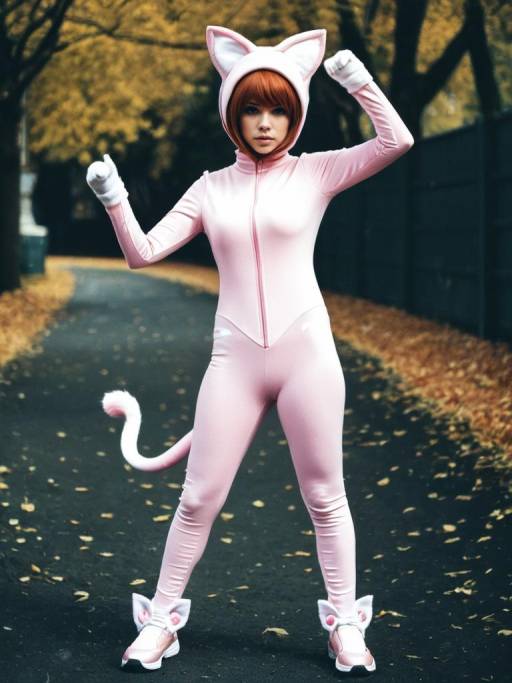 Realistic Mew Costume Cosplay Photo