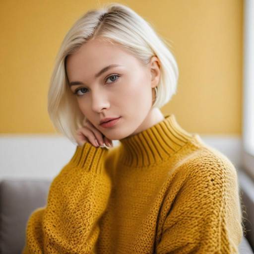 Cozy Portrait of a Young Woman