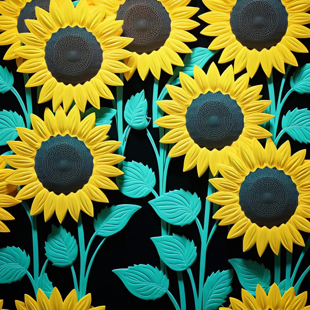 Retro Pop Art Sunflowers Inspiration