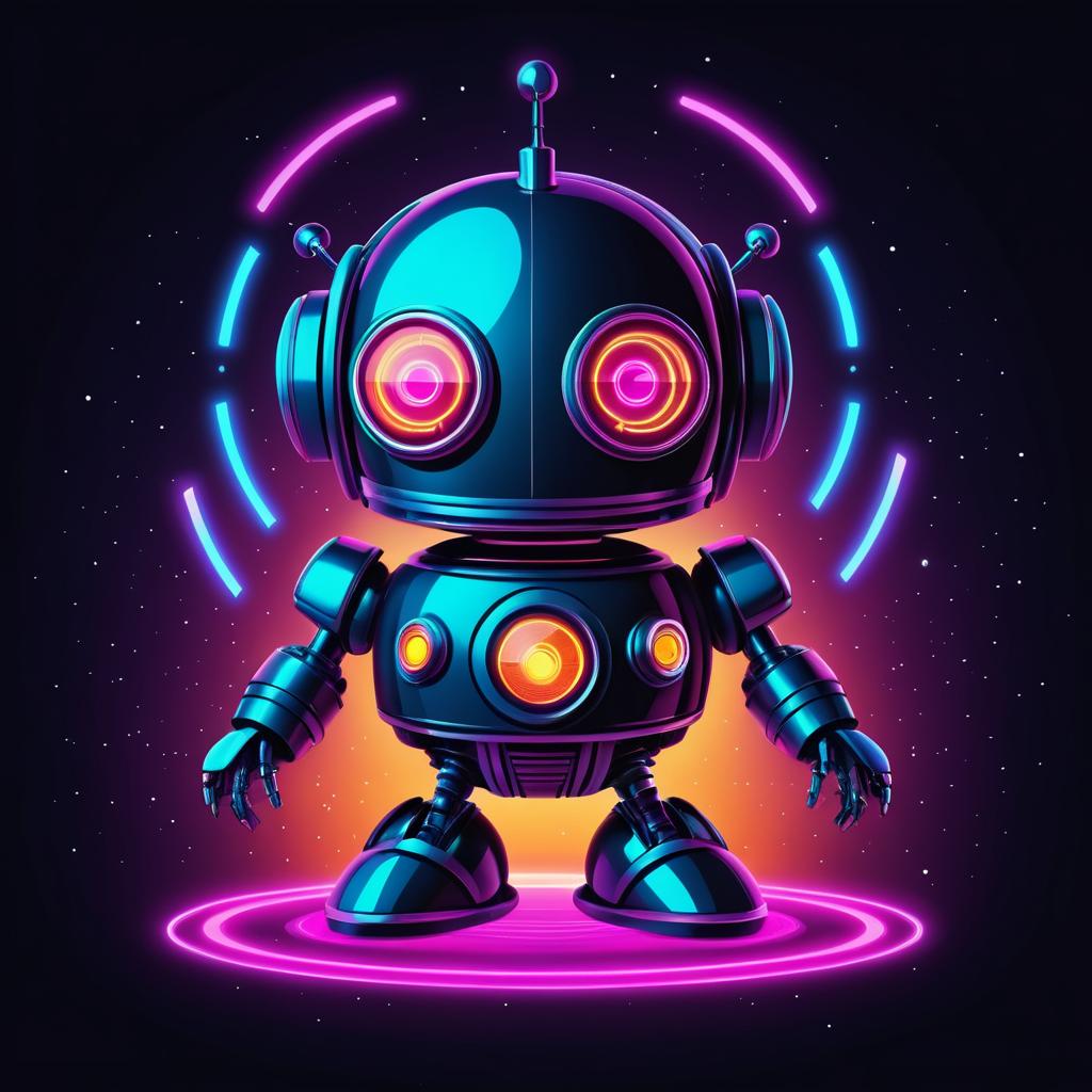 Retro Sci-Fi Friendly Robot Design