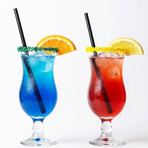 Vibrant Colorful Cocktails Photo