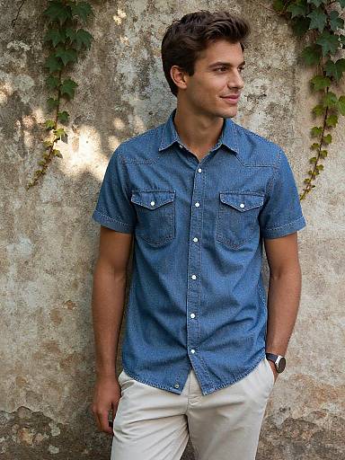 Man in Denim: Moody Outdoor Portrait