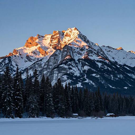 Alpine Glow on Canmore Morning