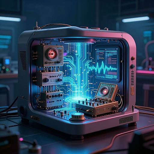 AnalogDiffusion Cyberpunk Machine Fusion