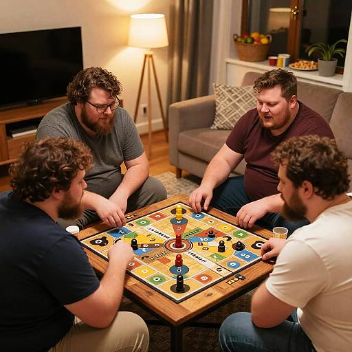 Lively Board Game Night Fun