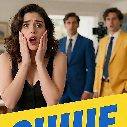 Dual-Panel Movie Poster: Shock and Intrigue