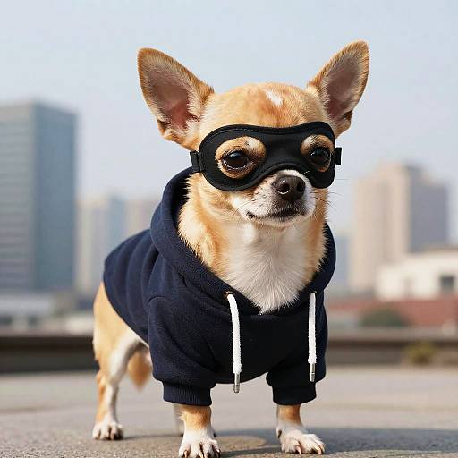 Sassy Chihuahua Caricature with Attitude