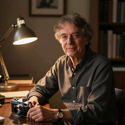 Rangefinder Portrait of Accomplished Author