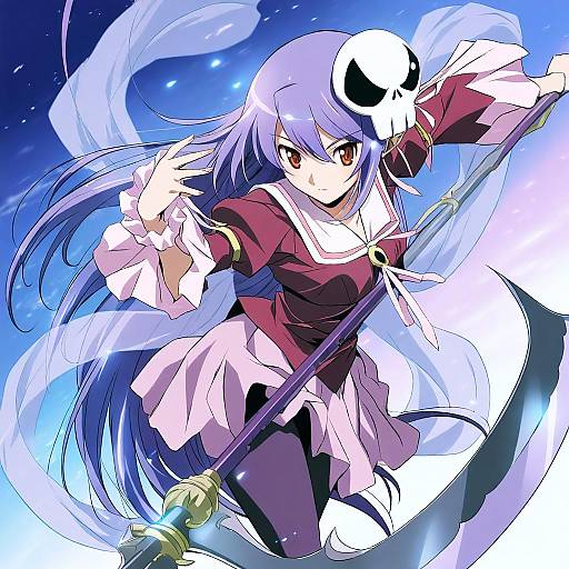 Illustration of Haqua d'rot herminium, kami nomi zo shiru sekai in the style of Yokota mamoru