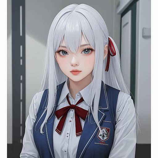 Illustration of Alisa mikhailovna kujou, tokidoki bosotto roshia-go de dereru tonari no alya-san in the style of Jeneral