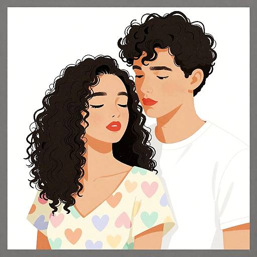 Stylized Surreal Couple Portrait