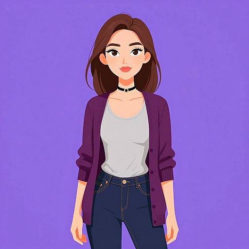 Casual Woman with Stylish Outfit
