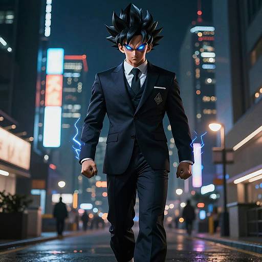 Vegito in Cyberpunk Suit
