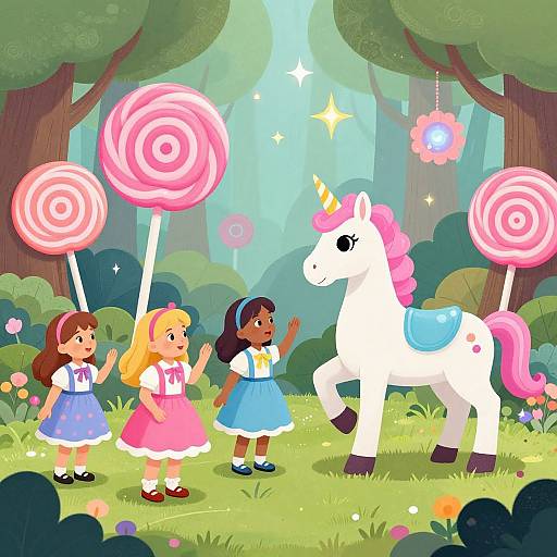 Whimsical Campy Fantasy Fairytale Scene