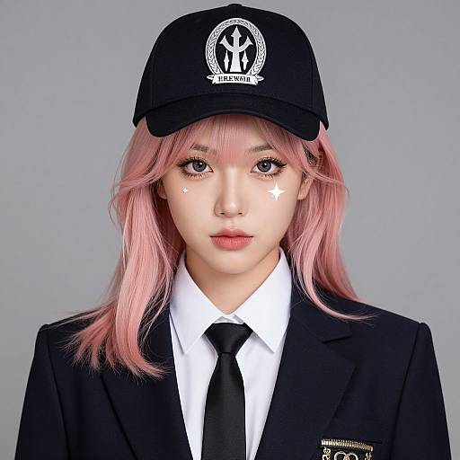 Glamorous Pink-Haired Detective