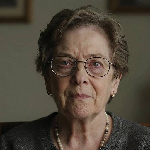 Reflective Elderly Woman Portrait