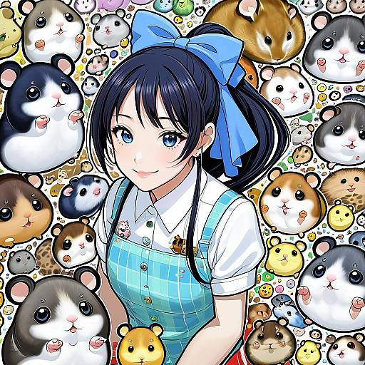 Illustration of Hamuzou, idolmaster in the style of Torigoe takumi