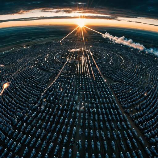 Celestial Battleground at Sunset