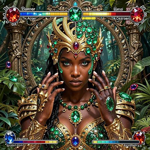 Vibrant Gothic RPG Jungle Barrier