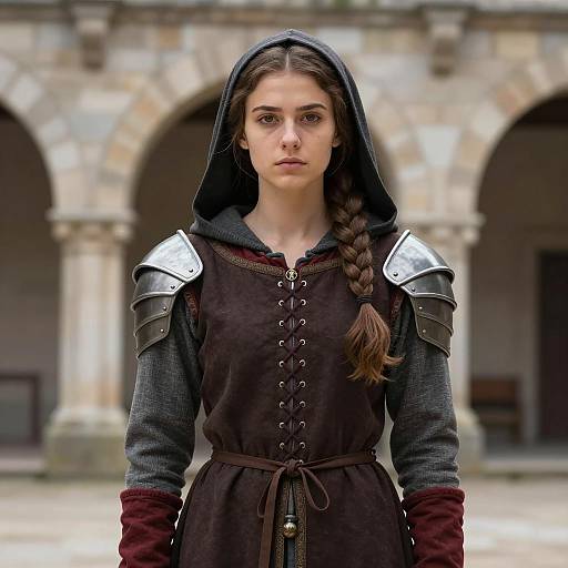 Photo-Realistic Medieval Woman in Armor