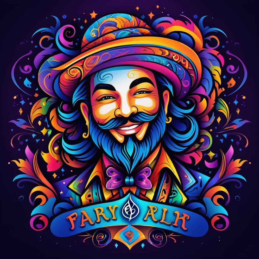 Vibrant Bard Tattoo Logo Design