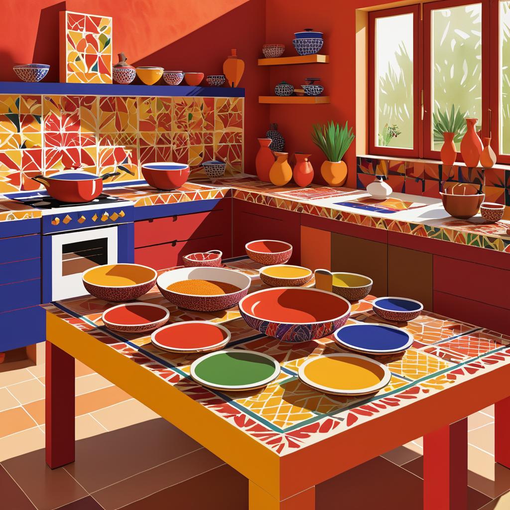 Vibrant Spice Array in Matisse Style