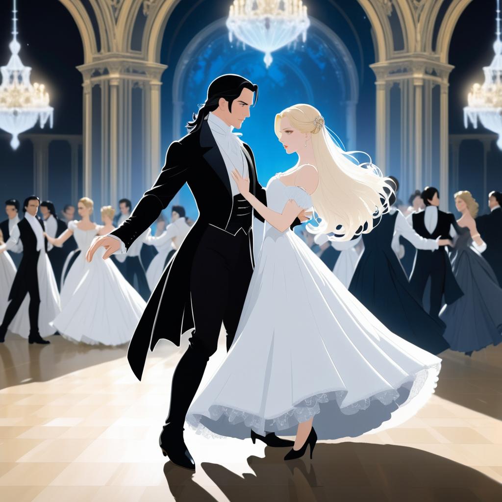 Romantic Gothic Dance in Aristocratic Setting