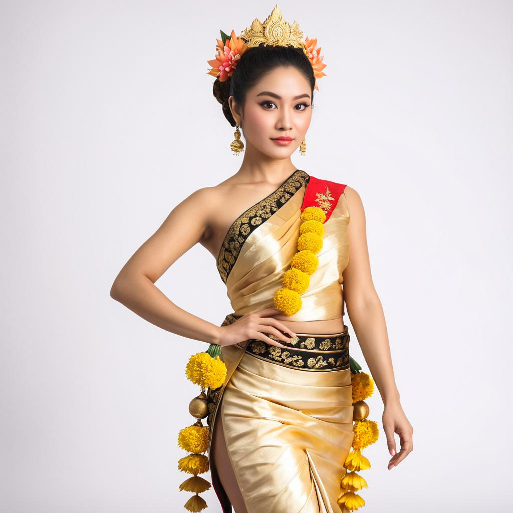 Traditional Thai Dancer Captured in Motion