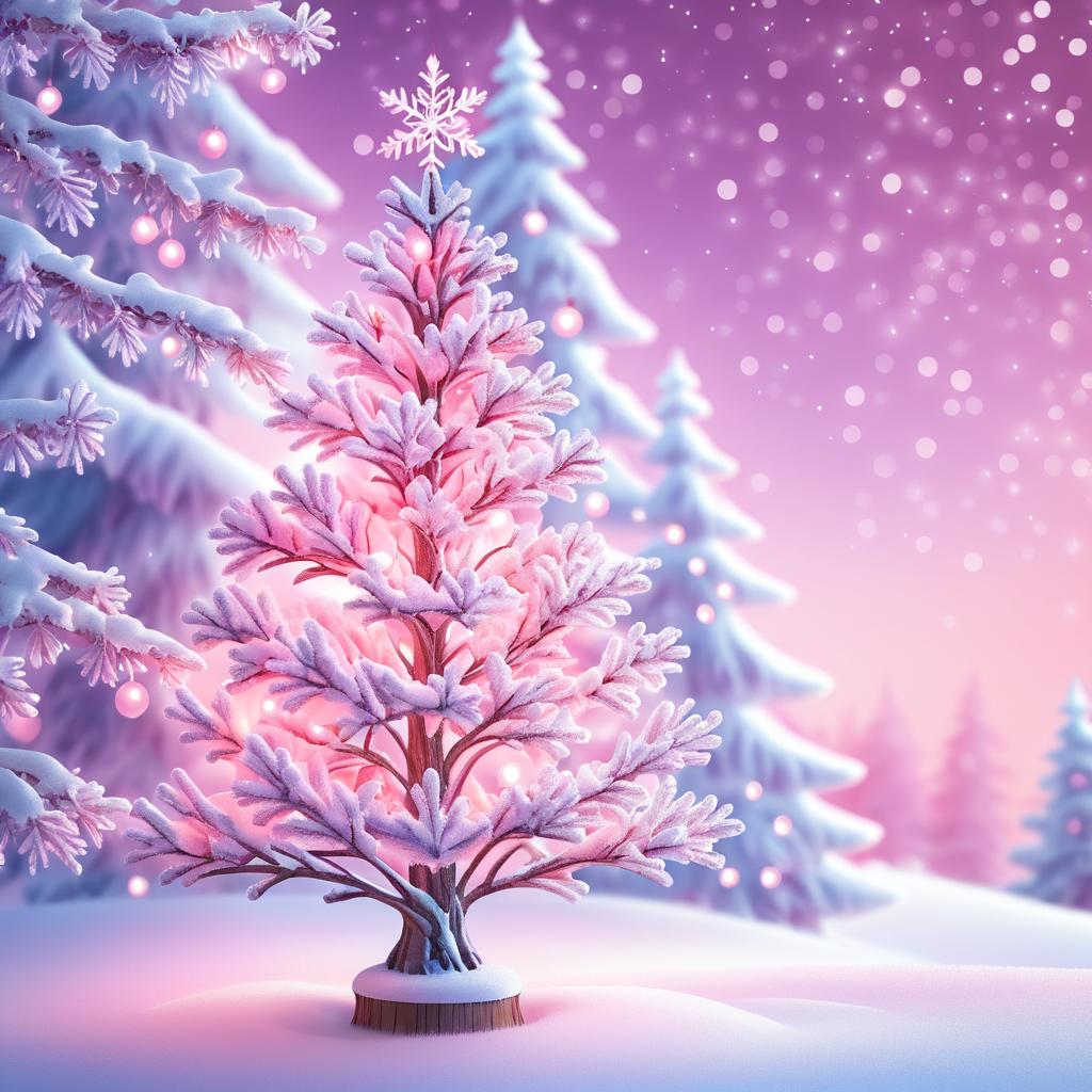 Enchanting Pink-Themed Winter Wonderland