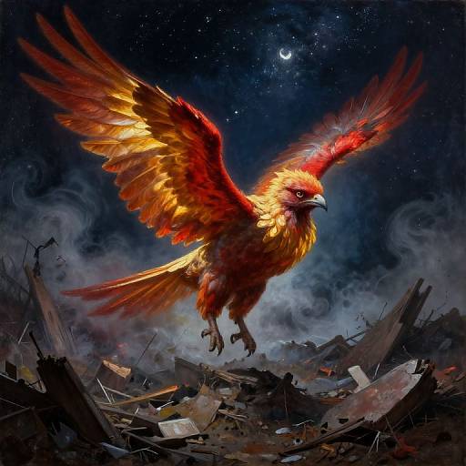 Regal Bird of Rebirth Dreamscape