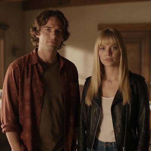 Rustic Portrait: Couple in Warm Light