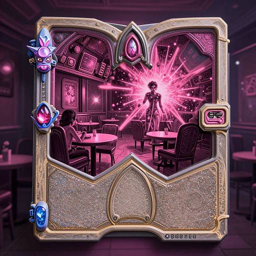 Cinematic Cyberpunk Hearthstone Artwork