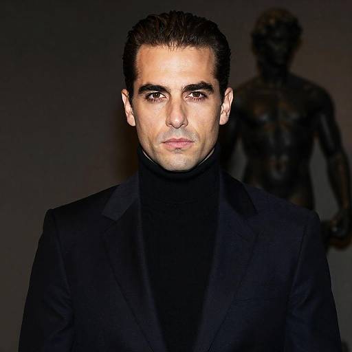 Serious Man in Low-Light Setting