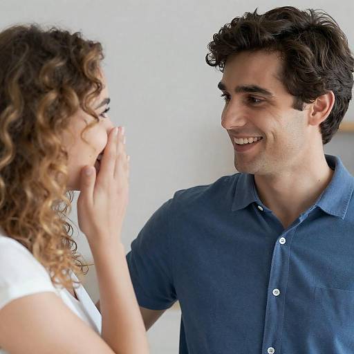 Candid Couple Portrait with Soft Bokeh