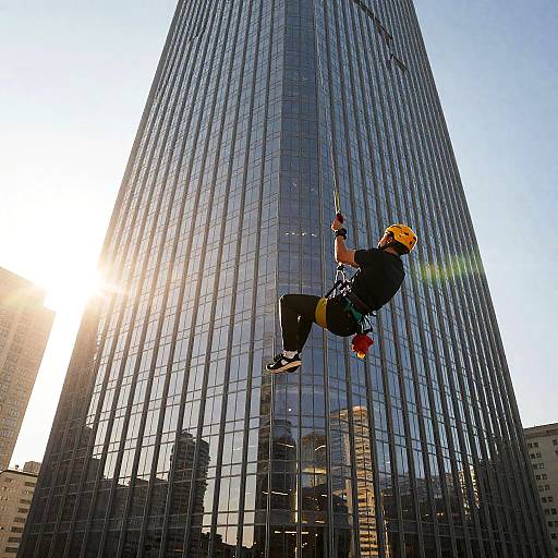 Daring Parkour Grappling at Golden Hour