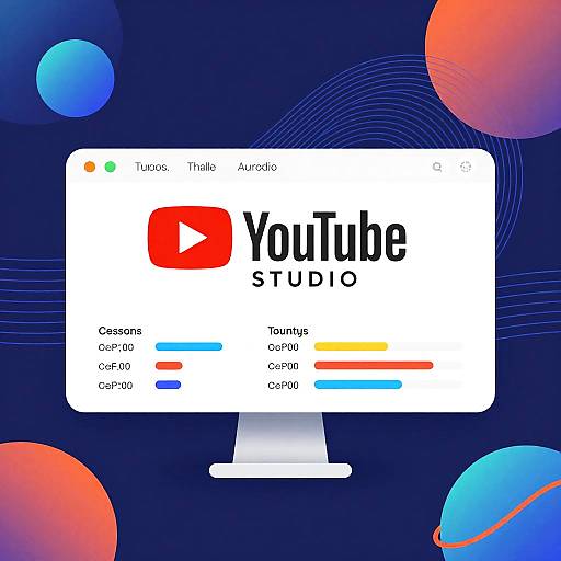 Abstract Digital Art of YouTube Studio