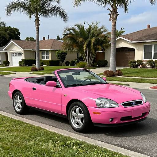 Vibrant Pink 2004 Ford StreetKa Convertible