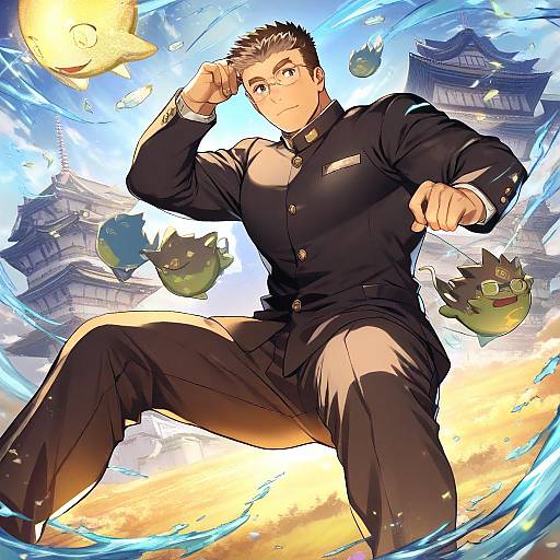 Illustration of Motoori shiro, tokyo afterschool summoners in the style of Icomochi