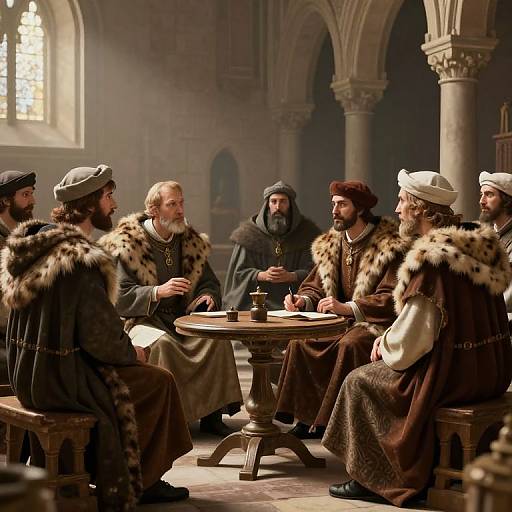 Medieval Theologians Scholarly Discussion