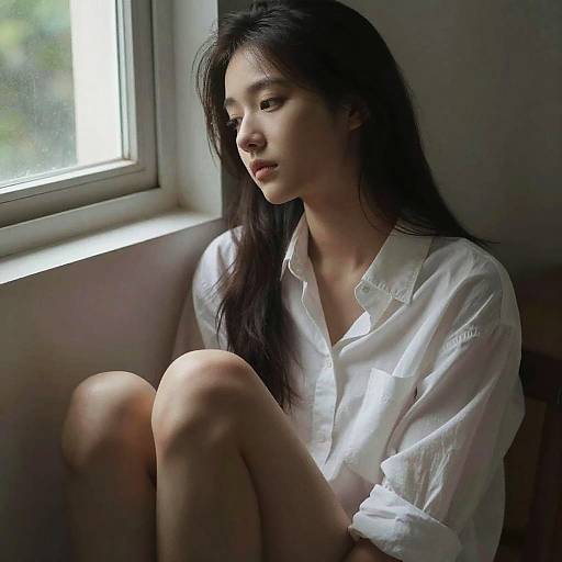 Young Woman in Soft Natural Light