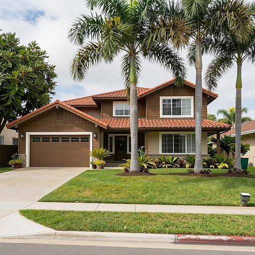 Charming Suburban House Surrounded by Greenery