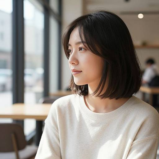 Effortless Elegance in Urban Café