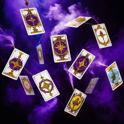 Mystical Tarot Cards in Slow Motion