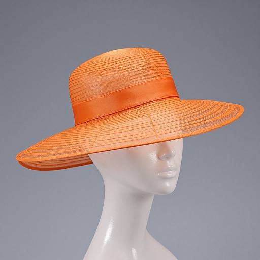 Elegant Orange Kentucky Derby Hat