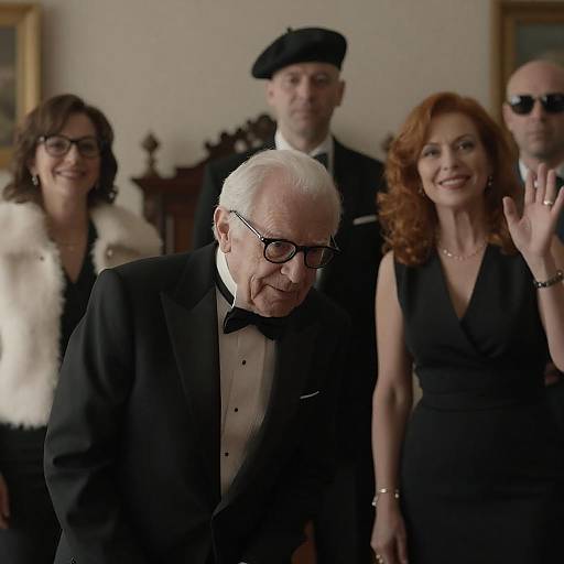 Intimate Gathering in a Dimly Lit Room