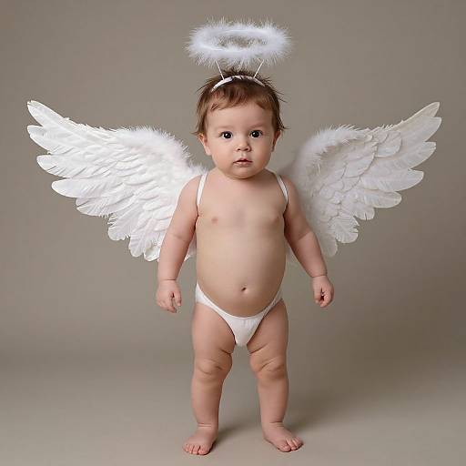 Newborn Angel Boy Cosplay Portrait
