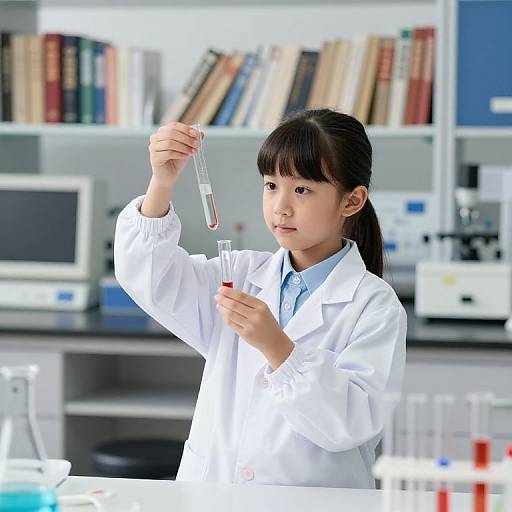 Young Scientist in Laboratory Setting