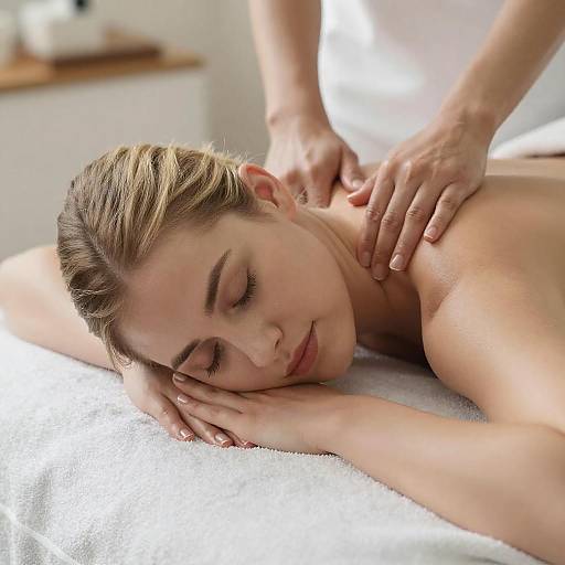 Relaxing Back Massage for Blonde Woman